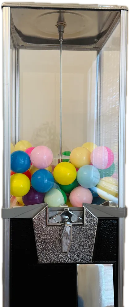 The machine holding 50 capsules