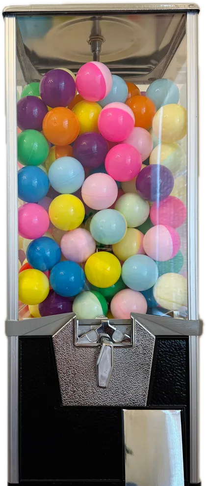 The machine holding 150 capsules