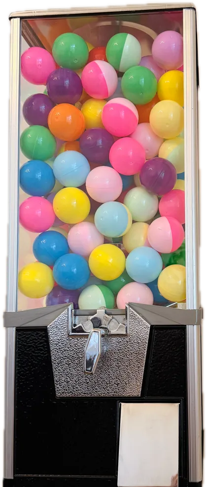 The machine holding 175 capsules